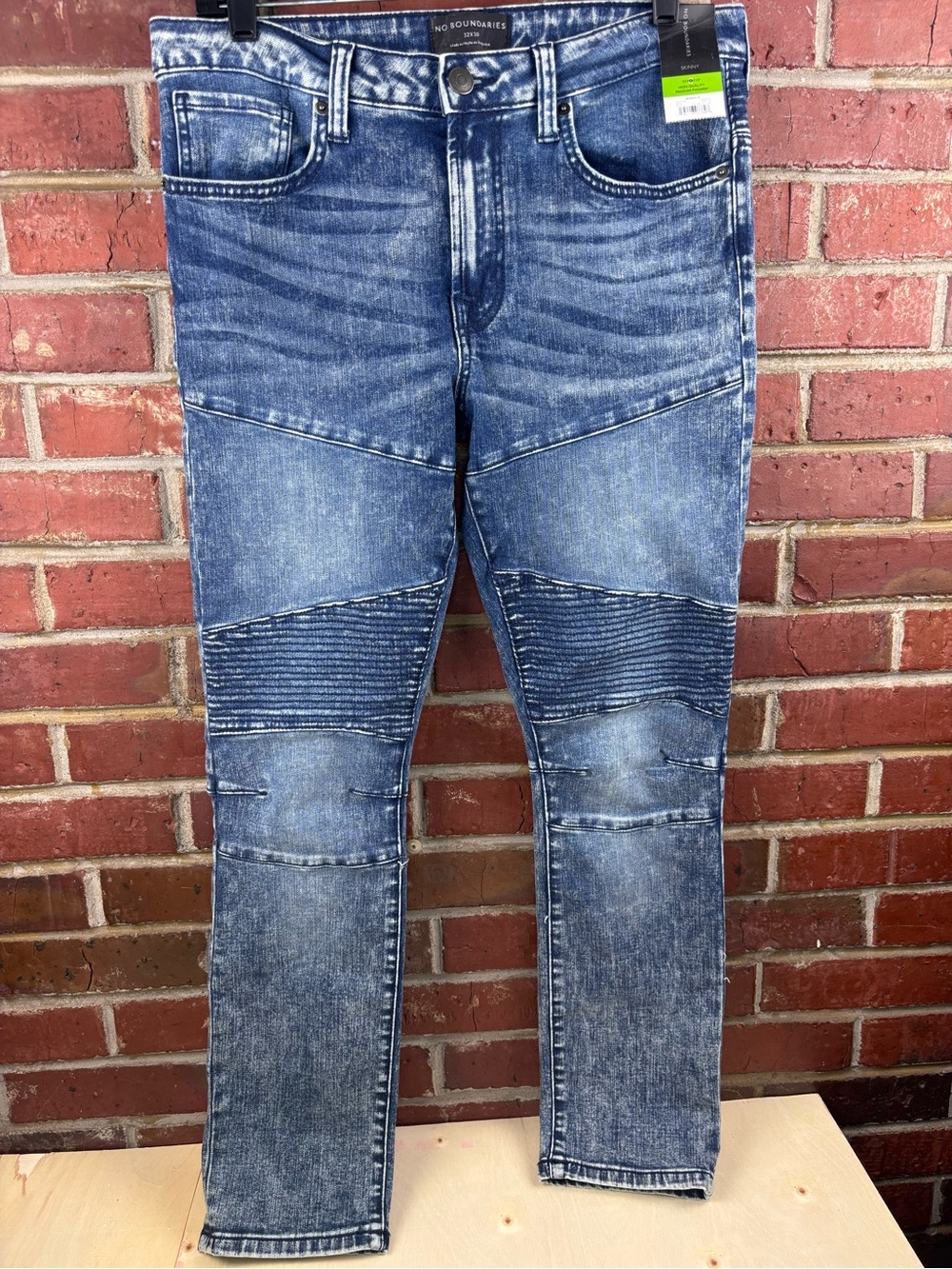 No Boundaries Skinny Moto Jeans Sz 32X30